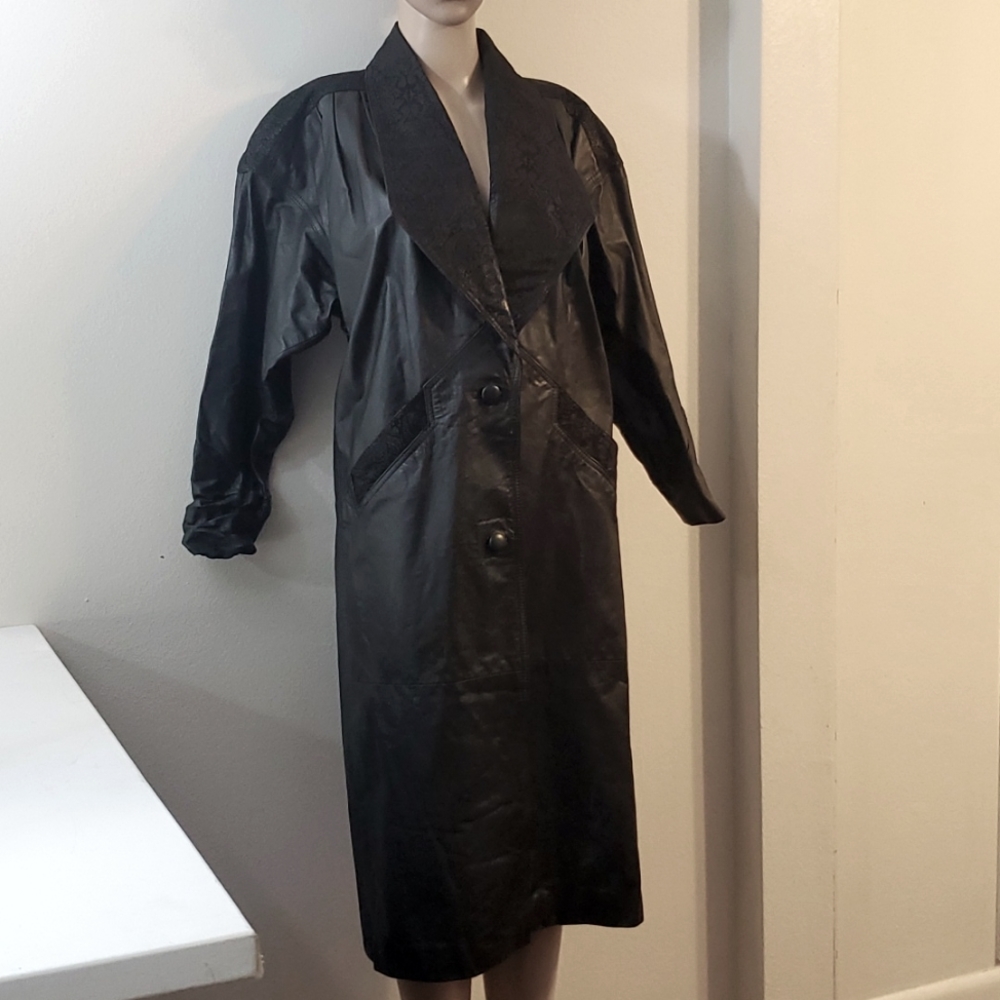 Winlit genuine leather coat petite size 00P